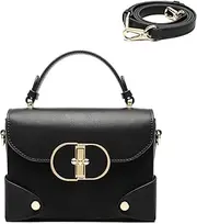 [HOZYU] Recycled Genuine Leather Fashion Women's Handbags Evening Bag Purses Small Square Box Shoulder Bags Crossbody Bags