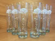 Crispin Hard Cider USA Rugby Sponsor 22 oz Pint Glass ~ Set of Six (6) ~ NEW
