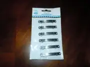 Hair Metal Clips Snaps 6 pcs Offray Stylish Accents