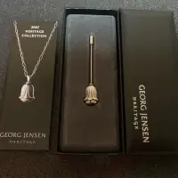 在飛比找蝦皮購物優惠-Georg Jensen 喬治傑生 2007年紅榴石胸針