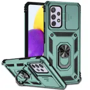 For Samsung Galaxy A53 5G Case, Strong Shielding Cover, Camera Protection, Holder, Dark Green