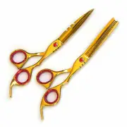 7" Professional Hair Cutting Japanese Scissors Thinner Barber Razor Shears Kit