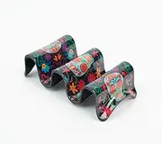 Prepara Day of The Dead Taco Holder – Holds 3 Shells – Multicolour – 8.9 x 19.1 x 4.6 cm – Fun Novelty Taco Stand for Parties & Dinners