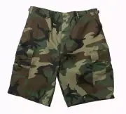 Rothco 7056 Woodland Camo Rip-Stop BDU Shorts