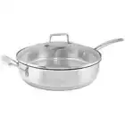 New Scanpan Impact Stainless Steel Covered Saute Pan 28cm 3.2L Induction Save