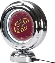 Trademark Gameroom Cleveland Cavaliers NBA Chrome Retro Style Tabletop Neon Clock