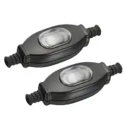 5mm Inline Cord Switch, Waterproof Appliance Switch 250V 3A Rocker Switch 2pcs