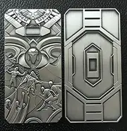 Patchlab Coin 10 - Space Wars Mando Iron Ingot Coin | Self Adhesive, Compact, Kirsite Material | Iron Bar for Collectors & Enthusiasts, 3"x1.5", 1.7oz