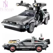 1872Pcs Back to the Future Time Machine 1:12 Car Building Blocks, Birthday Gifts