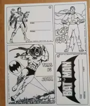 vintage Batman shrinky dink unused