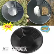 Plastic Gold Pan Panning 38.5cm 15 inch Geological Black Prospecting Sifting Kit