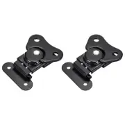 2 x Spring Loaded Butterfly Twist Latch 41mm Iron Plating Keeper Toggle Clamps