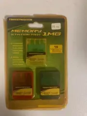 Thrustmaster - Memory Station Trio for Playstation, 3 (Three) 1MB Cards *NIP*