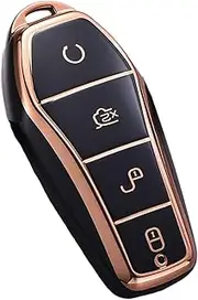 MagiDeal Auto Key Fob Cover Protector Car Key Case Shell for Atto 3 Replacement, Black