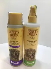 Burt’s Bees For Dogs Bundle : Deodorizing Spray : 2 In 1 Shampoo/Conditioner