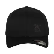 Initial K embroidered flexfit flex fit cap hat, fitted alphabet letter K cap hat