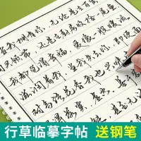 在飛比找樂天市場購物網優惠-成人練字帖 練字簿 練字帖 行書練字帖成年行楷臨摹字帖成人硬