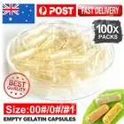 Empty Hard Gelatin Capsule Size 0# Clear Kosher Gel Medicine Pill Vitamins