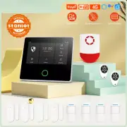 Home Security Alarm System WiFi Wireless Tuya Smart Burglar Kit Built-in Siren