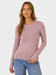 Soft Touch Long Sleeve Top 14 ELDERBERRY (SOLID)