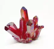 Titanium Cluster Beautiful 15-100g Red Aura Plated Point Natural Quartz Crystal