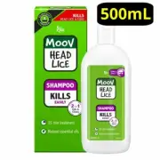 Ego Moov Head Lice Shampoo Gently Kills Lice & Eggs, Natural Essential Oil 500ml
