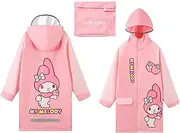 [Many Rainbows] Melody & Strawberry Hooded Rain Coat Jacket Poncho Outwear for Girls Kids Children