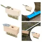 Crack Weeder Moss Remover Brush Crevice Weeding Wired Grout Cleaner Brush for