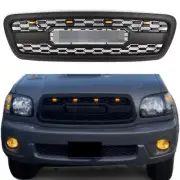 Front Grille Fits for 1st Gen Sequoia 2001-2004 W/Light Letters Matte Black