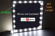Dressing Mirror LED Bulb Light 9ft For Makeup Vanity White + DIMMER & POWER