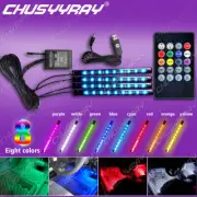 bright Car RGB USB LED Light Strip Interior Atmosphere Neon Lamp Remote Control (for: Renault)