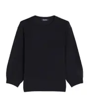 Relaxed-fit wool yarn sweater S,XL,L,M ultramarine blue