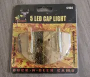 5 Led Cap Light Clip On Camo