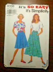 1993 vintage skirt long - 5 Sizes sewing pattern by Simplicity 8398