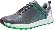 [PENXZT] Men's Waterproof Golf Shoes Casual Spikeless Golf Sneakers Comfortable Non-Slip Large Size Plus Size,D,8