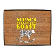 Food Mums Legendary Roast - Funny Novelty Doormat Man Cave Floor mat