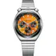 ∣聊聊可議∣CITIZEN星辰 Tsuno Chrono 限定 牛頭錶 計時手錶-橘 AN3660-81X