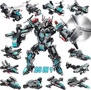 MOONTOY STEM Building Toys, 577PCS Robot Building Bricks Toys 25-in-1 STEM Toys for 6 Year Old Boys Creative Construction Toys Engineering Vehicles Blocks Kit for Kids Age 6 7 8 9 10 11 Year Old
