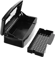 Mikinona Nail Tool Box Tray Nail Art Tool Cleaning Supplies for Tweezers and Hair Cutters