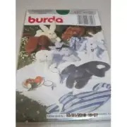 BURDA 6 ANIMAL CUSHIONS 3892 Sewing Pattern SEALED Vintage