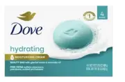 Dove Beauty Bar Hydrating Bath Soap for Women , 3.75 oz - 4 Bars of Soap