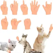 8 Pcs Mini Hands Funny Tiny Hands for Cat Finger Interactive Toys for Cat Paws