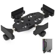 Adjustable Computer Tower Stand With 5 Rolling Caster Wheels - Ventilated Mob...