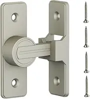 90-Degree Barn Door Latch Sliding Lock - Security Door Lock for Bathroom, Garage, Bedroom, Cabinet - Durable Zinc Alloy Home Security Lock