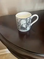 Mozart Bone China Mug Made in England Vintage 1996 Wedgwood Musical Scores