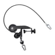 Forearm Wrist Roller Fitness Exerciser with Pulley Construction Steel Cable Rope