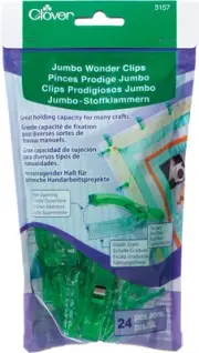 24-Piece Jumbo Wonder Clips with Seam Allowance Markings, 2-1/4-Inch