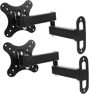 ABOOFAN 2pcs Monitor Stand Extender Tilting Support Swivel Computer Dual Monitor Stands Monitor Riser Mounts Small Rotating Rotate for Brackets Screen Tv Wall Mount Bracket Black Iron