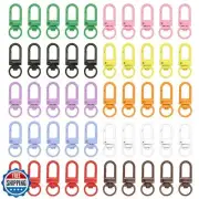 50 Pieces Colorful Lobster Claw Clasps Swivel Lanyards Trigger Snap Hooks for