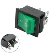 Green Rocker Switch with Waterproof Cover 4 Pins 16A 250VAC Trusted and Proven